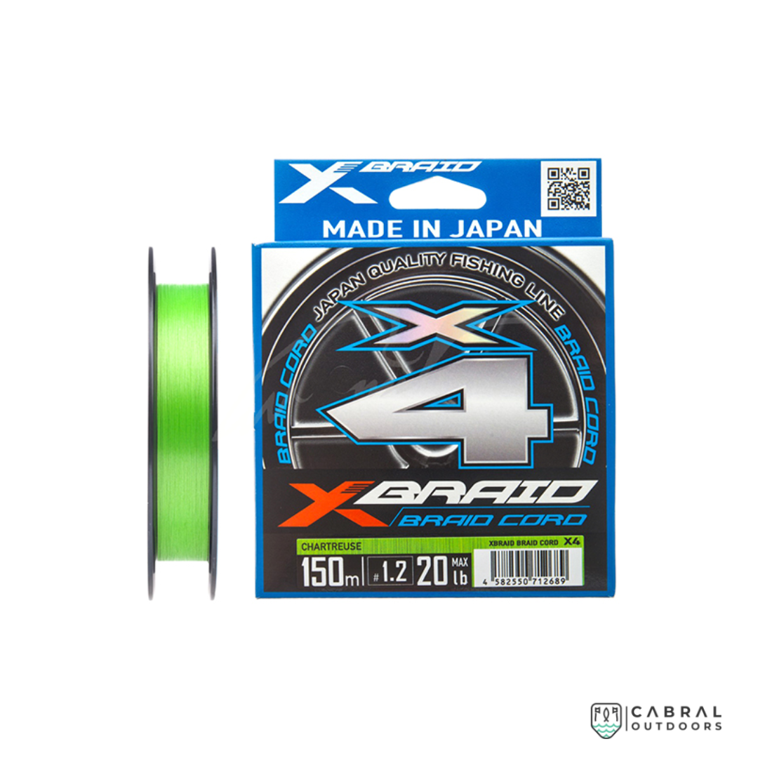 YGK X-Braid Cord X4 Braided Line | 150m  Braided Line  YGK  Cabral Outdoors  