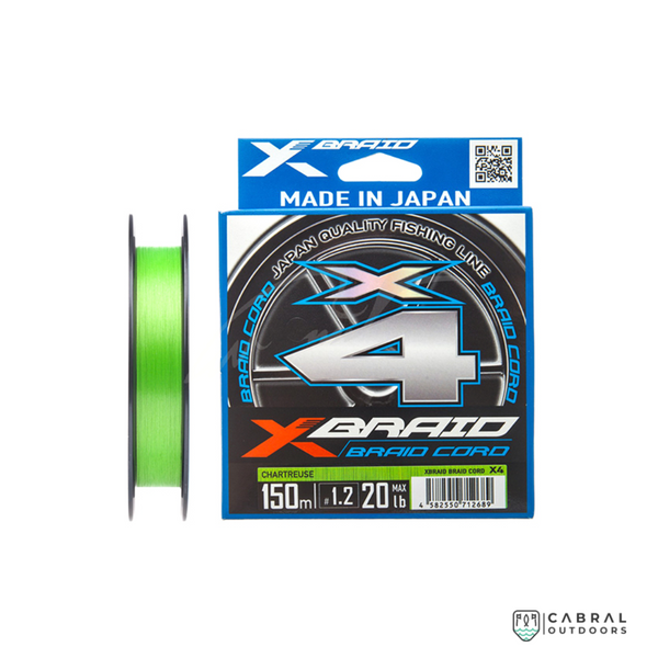 Daiwa J-Braid X8 Chartreuse Braid Line 150m 20lb
