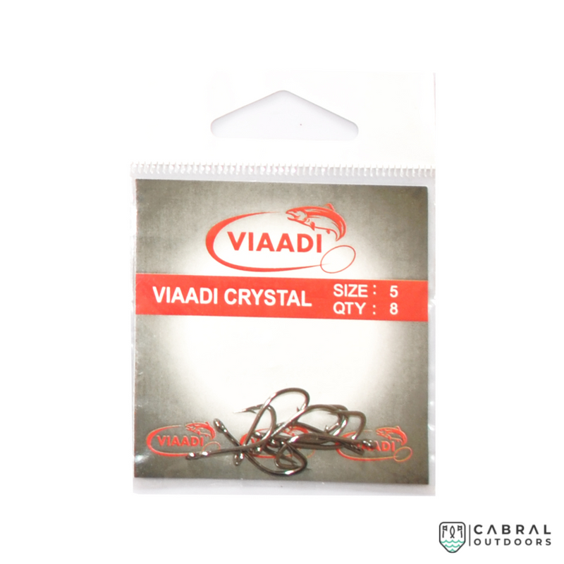 Viaadi Crystal Hooks, Size: 1-5/0, Cabral Outdoors