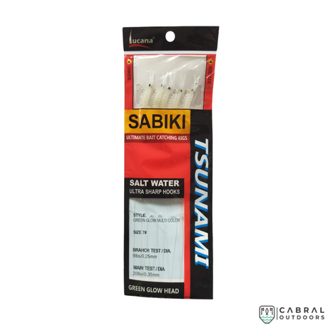 Lucana Tsunami Sabiki Hook Rigs | Size: 7-14  sabiki  Lucana  Cabral Outdoors  