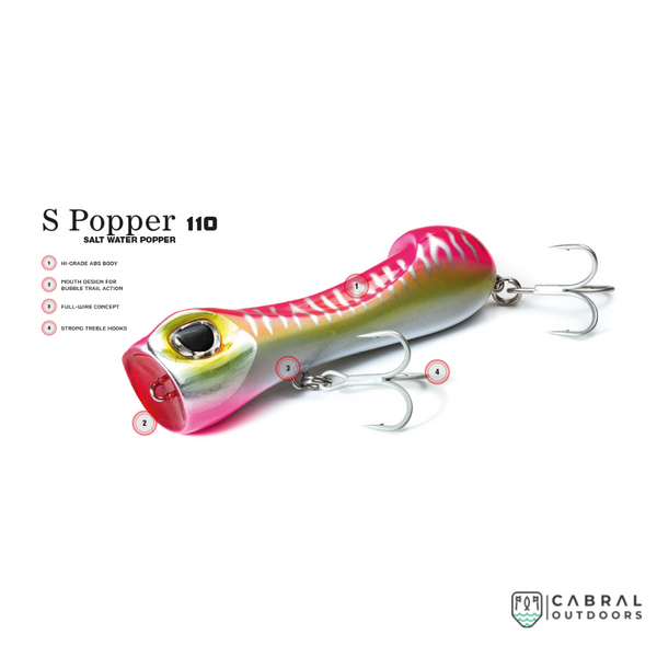 Molix S Popper 110, Size: 11 cm, 38g, Cabral Outdoors