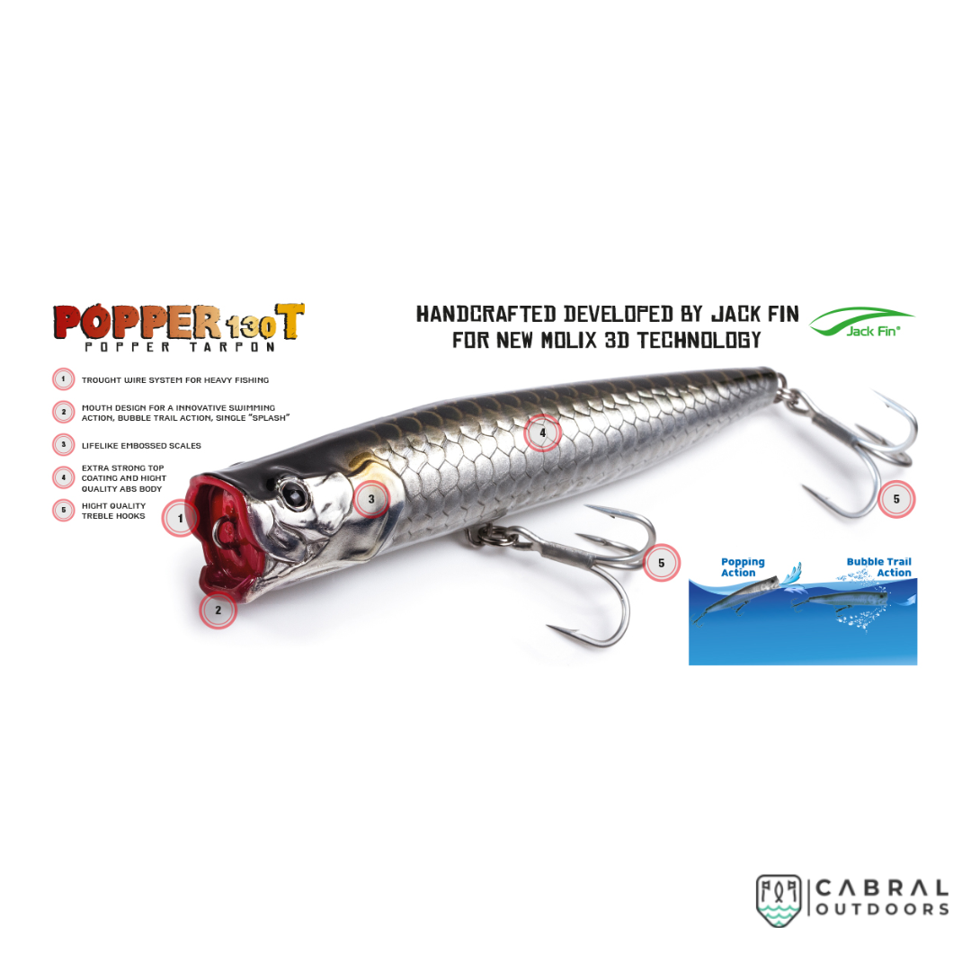 Molix Popper 130T | Size: 13cm | 38g  Popper  Molix  Cabral Outdoors  