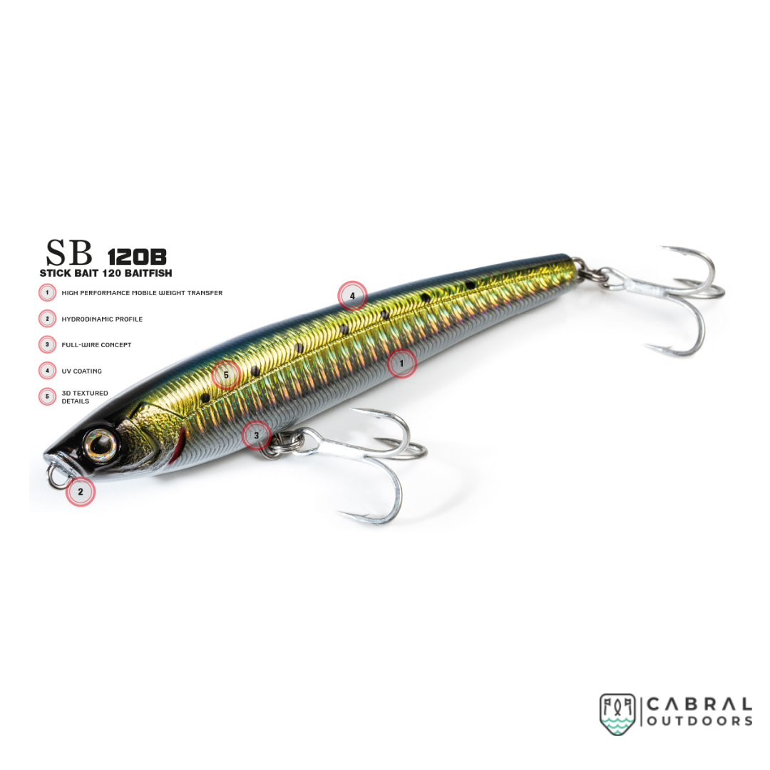 Molix SB120 Stick Bait Tuna | Size: 12cm | 26 g  Stick Baits  Molix  Cabral Outdoors  