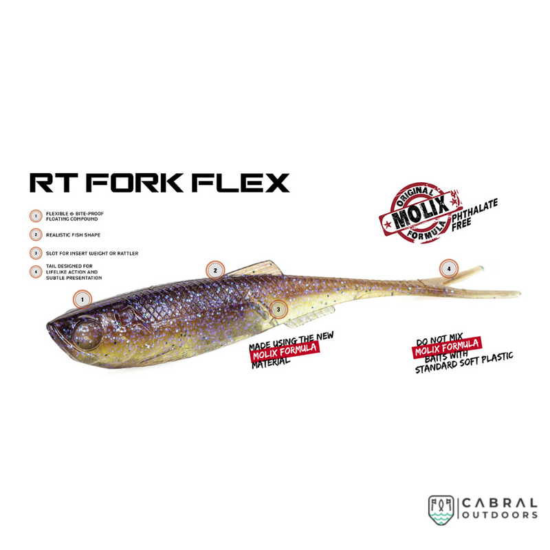 Molix RT Fork Flex | Size: 4-5 in |  Fork Tail  Molix  Cabral Outdoors  