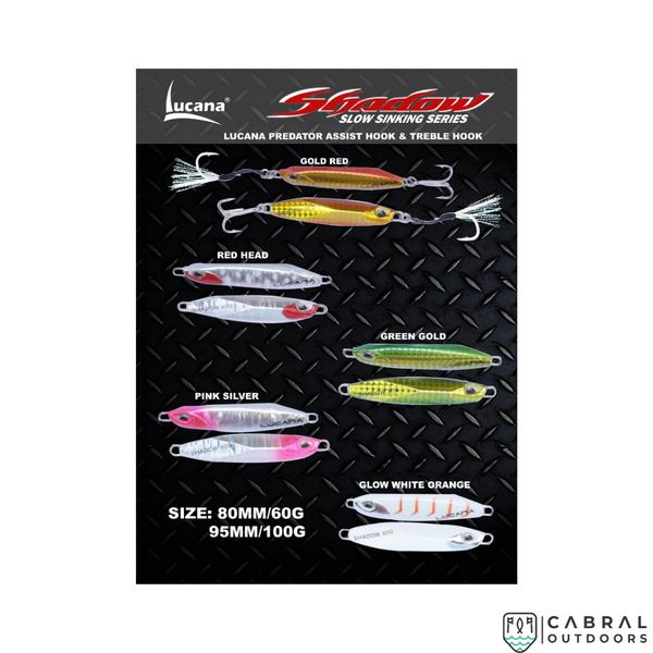 Lucana Rainbow Shade Soft Fishing Lure, Size: 7.5cm, 2.2g, 4pcs/pk, Cabral Outdoors
