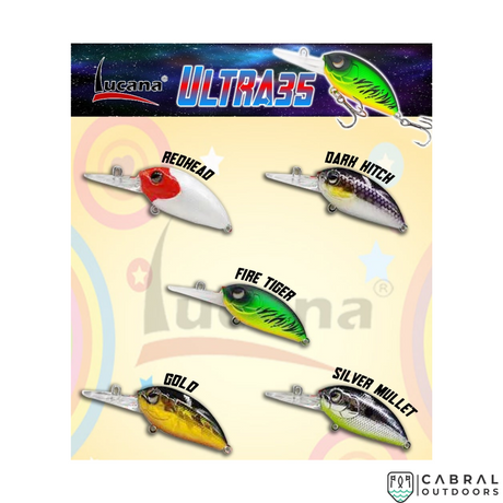 Lucana Ultra 35 Minnow Hard Lure | Size: 3.5cm | 4.5g  Crank Baits  Lucana  Cabral Outdoors  