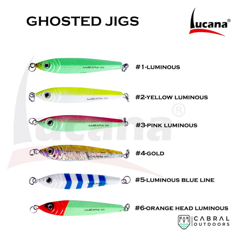 Lucana Leadfish Ghosted Jig 30-50g  Casting Jigs  Lucana  Cabral Outdoors  