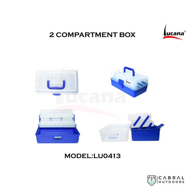 Lucana 2 Layer Tackle Box  Tackle Box  Lucana  Cabral Outdoors  