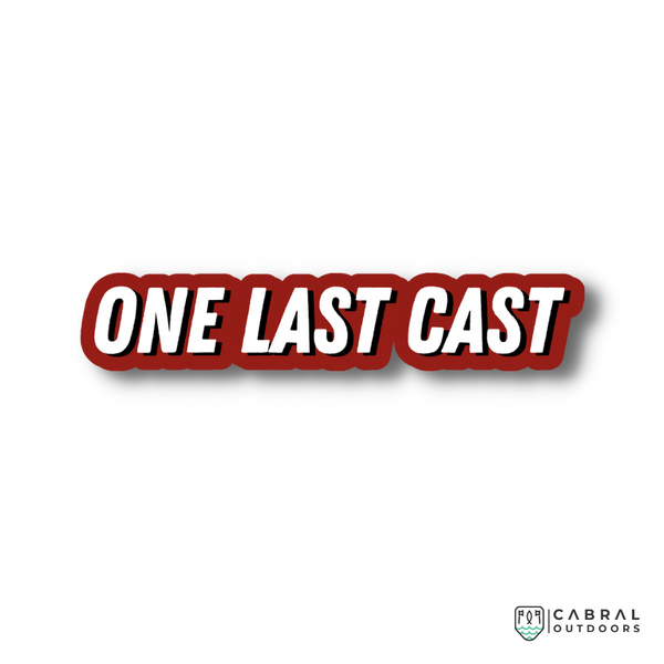 One Last Cast Sticker