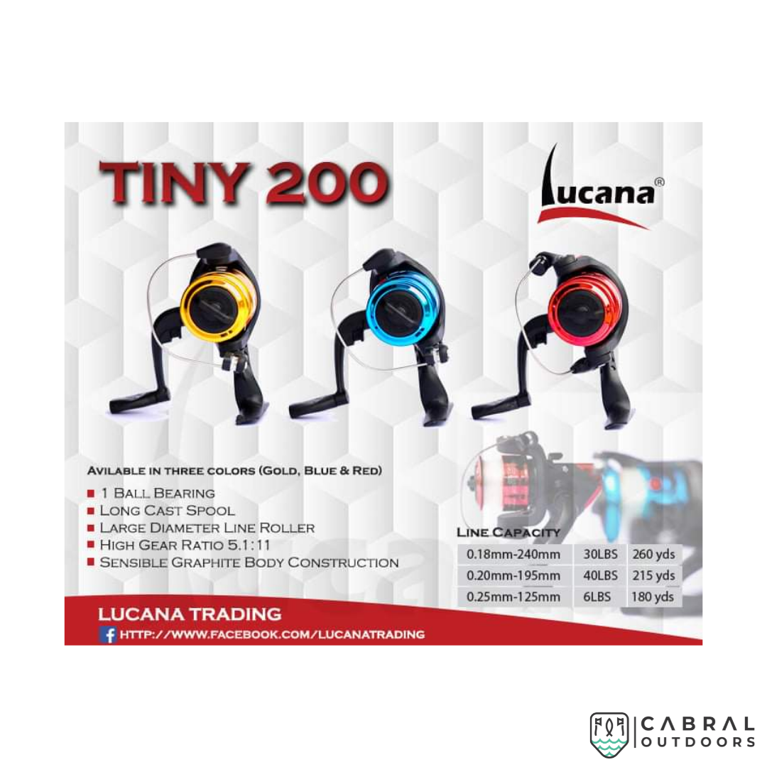 Lucana Tiny 200 Spinning Reel  Spinning Reels  Lucana  Cabral Outdoors  