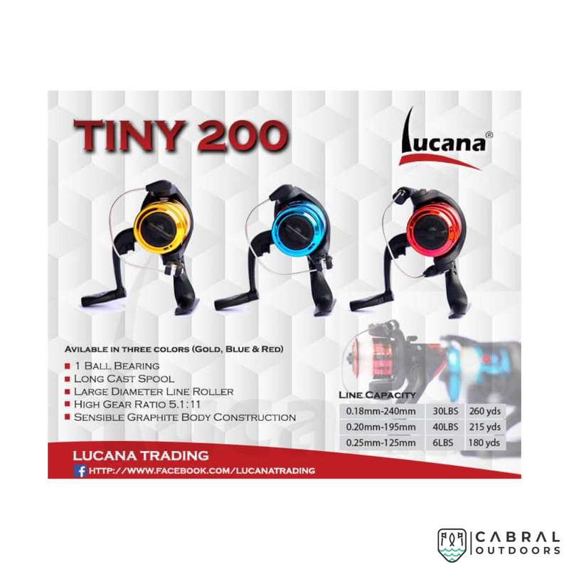Lucana Tiny 200 Spinning Reel  Spinning Reels  Lucana  Cabral Outdoors  