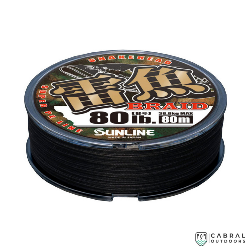 Sunline  Snakehead Super PE Braided Line  | 56-66lb | 100m  Braided Line  Sunline  Cabral Outdoors  