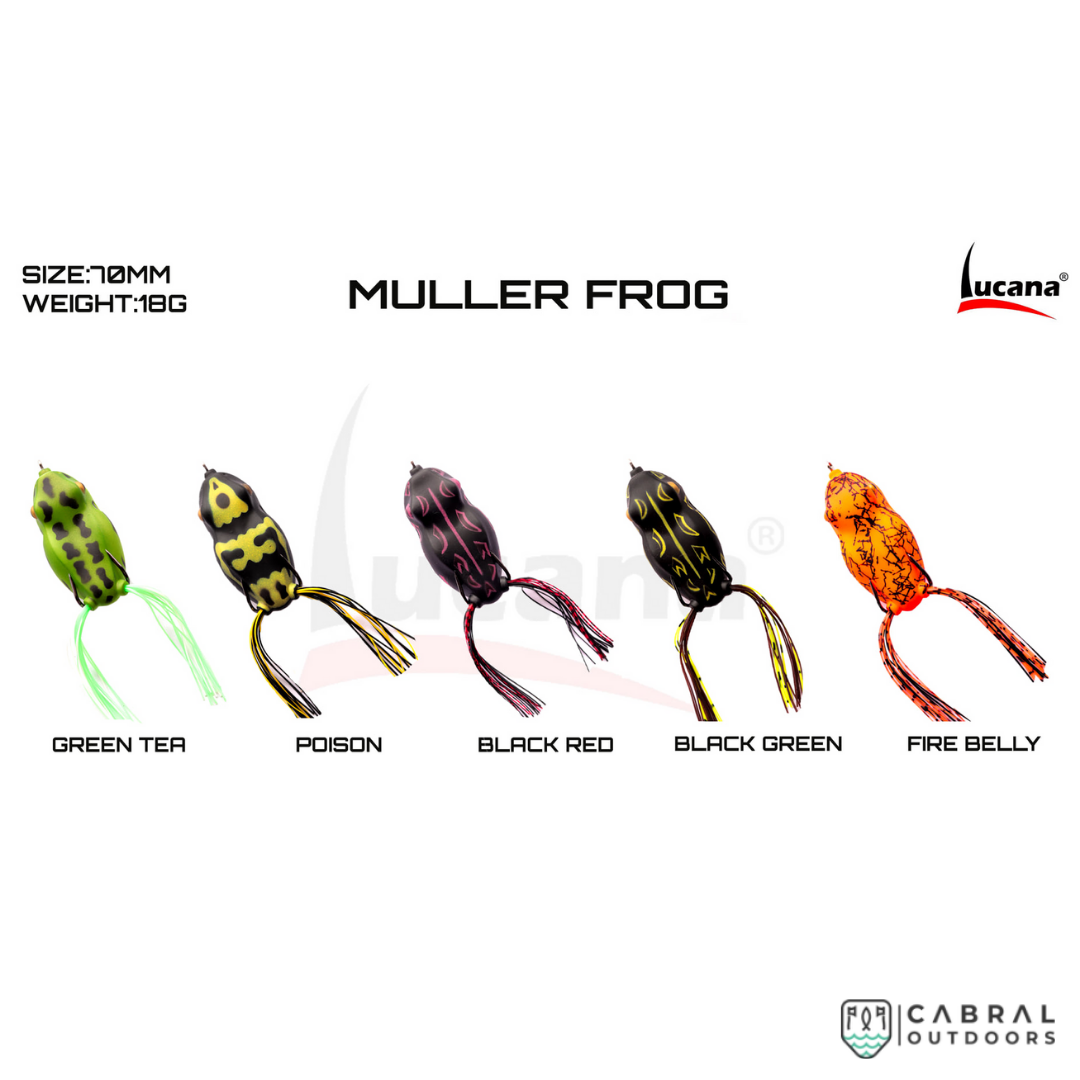 Lucana Muller Frog Lure 7cm | 18g  Hollow Body Frog  Lucana  Cabral Outdoors  