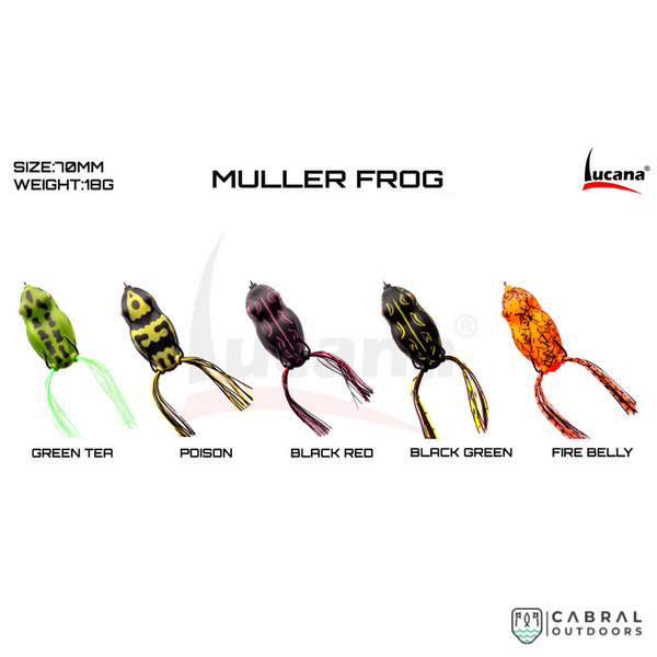 Lucana Muller Frog Lure 7cm | 18g  Rubber Frog  Lucana  Cabral Outdoors  