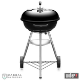 Weber Compact 47cm & 57cmCharcoal Barbeque Grill (Black)  Barbecue  Weber  Cabral Outdoors  