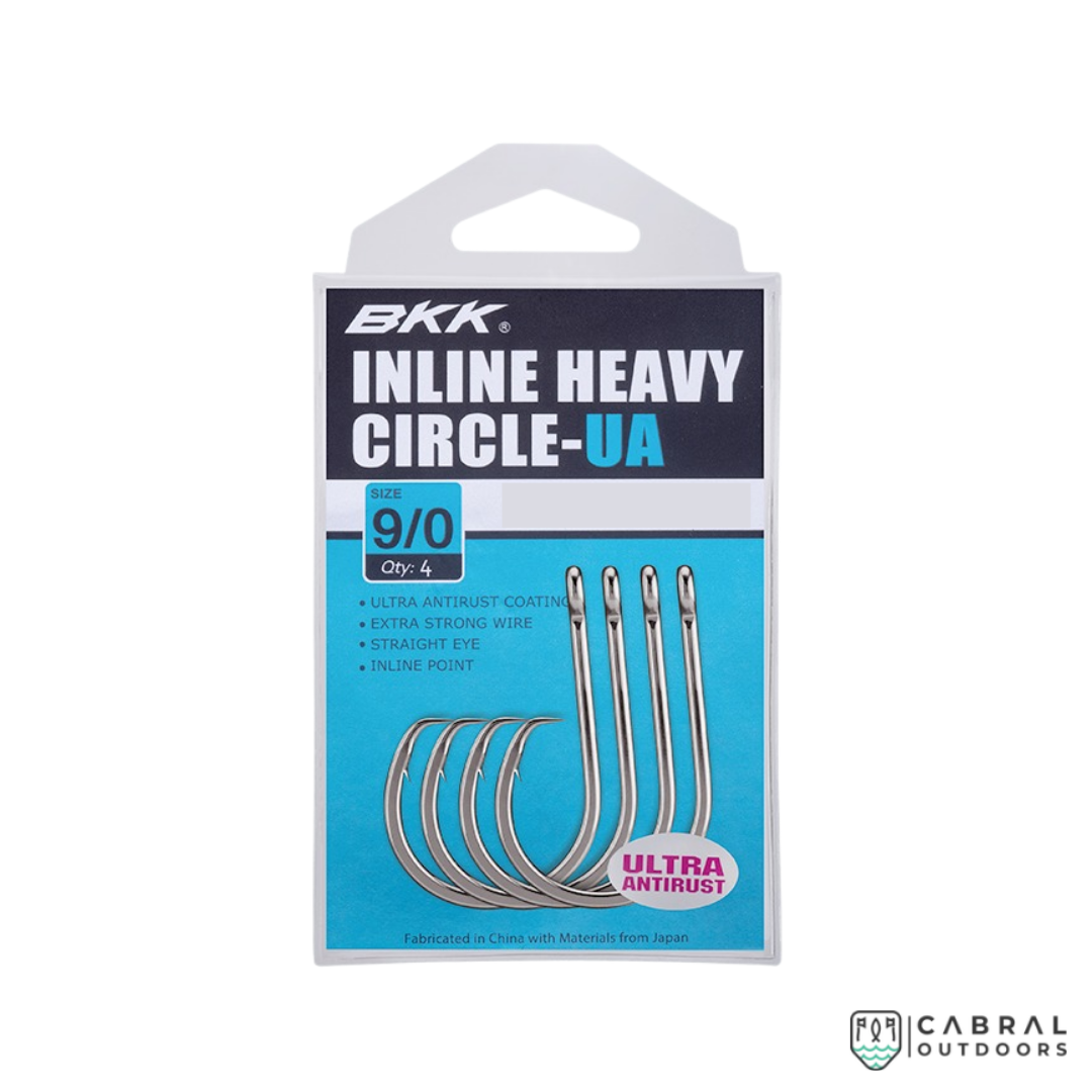 BKK Inline Heavy Circle UA Hooks | Size: 1/0-5/0  Live Bait Hooks  BKK  Cabral Outdoors  