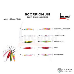 Lucana Scorpion Slow Sinking Jig 10 cm | 80g-100g  Jigs  Lucana  Cabral Outdoors  
