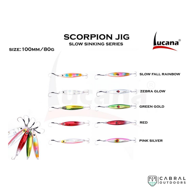 Lucana Scorpion Slow Sinking Jig 10 cm | 80 g  Casting Jigs  Lucana  Cabral Outdoors  