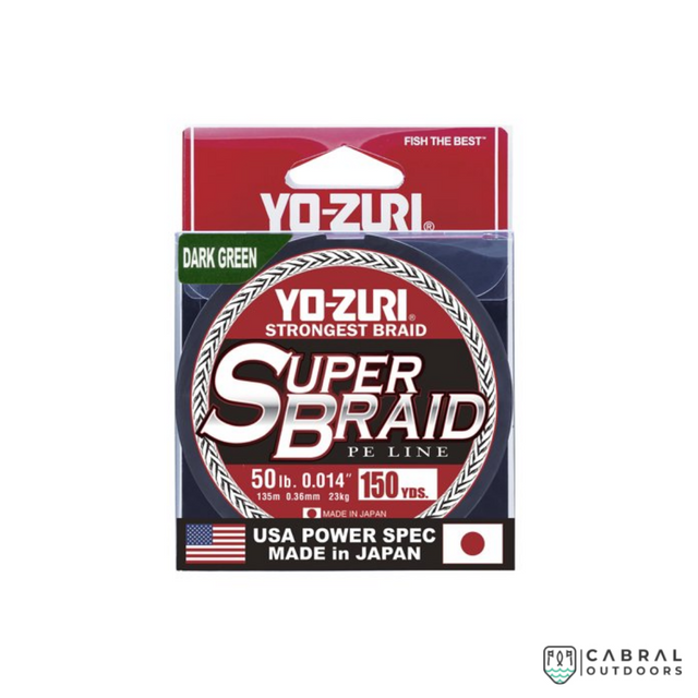 Yo-Zuri Super Braid Line | 135-275m | Dark Green  Braided Line  YO-ZURI  Cabral Outdoors  