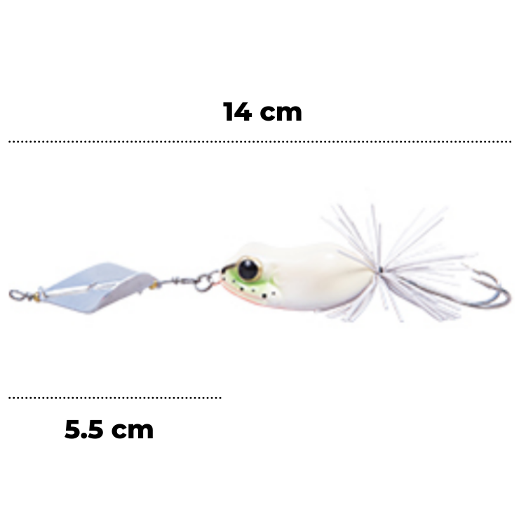 LuresFactory Wonder Frog Bufo Spinner 11g | 5cm | size 2/0 | 1pcs/pkt  Spinners  Lures Factory  Cabral Outdoors  