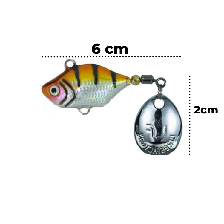 LuresFactory MEGAFROX Tinybubble Spintail 12g | 6cm | 1pcs/pkt  Spinners  Lures Factory  Cabral Outdoors  