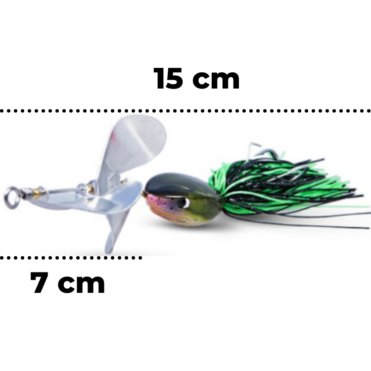 Lure Factory MEGAFROX Sharky Bait Spinner 25g | 15cm | size 2/0 | 1pcs/pkt  Buzz Baits  Lures Factory  Cabral Outdoors  