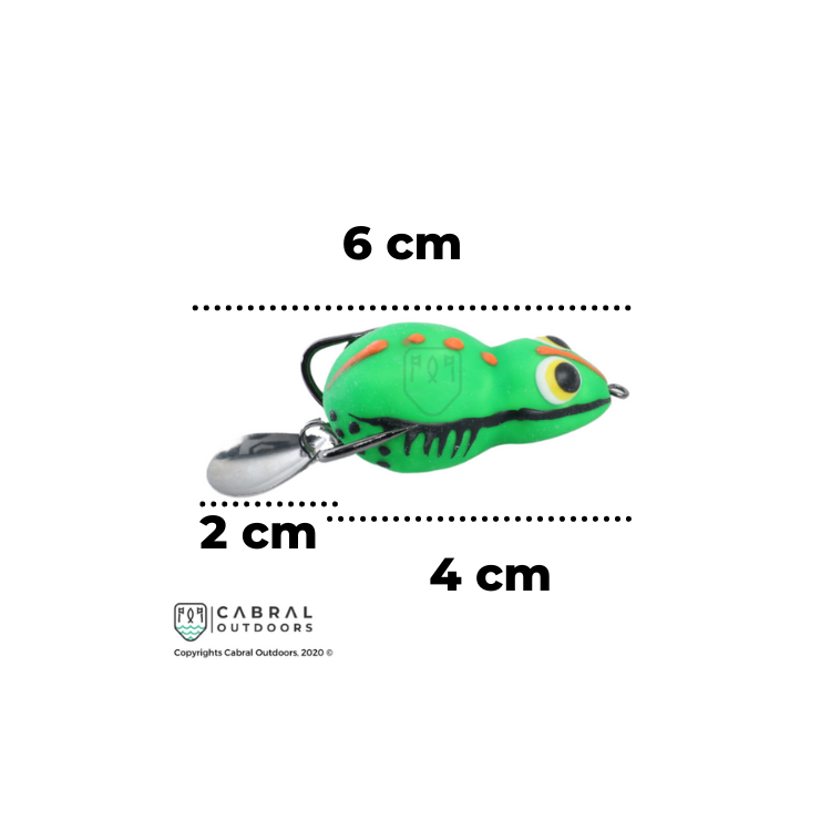 LuresFactory Combait Spinner Rakkoon Series | Size: 4cm | 6g | 1pcs/pkt  Spinners  Lures Factory  Cabral Outdoors  LuresFactory Rakkoon | Frog Lure with Spinner | Size 4cm | Weight 6g