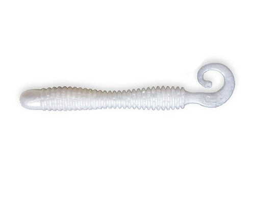 Crazy Fish Active Slug Soft lure 100mm | 6pcs/pkt | Pearl  Curly Tail  Crazy Fish  Cabral Outdoors  