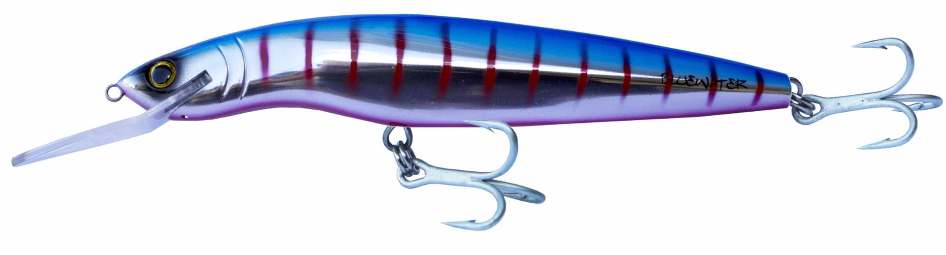 blue gillteazer ice fishing lure GILLIES BLUEWATER MINNOW 120 and 160 Hard lure |16cm/19g, 16cm/34g, 2m and 4m Depth, 1pcs/pkt, | Cabral Outdoors