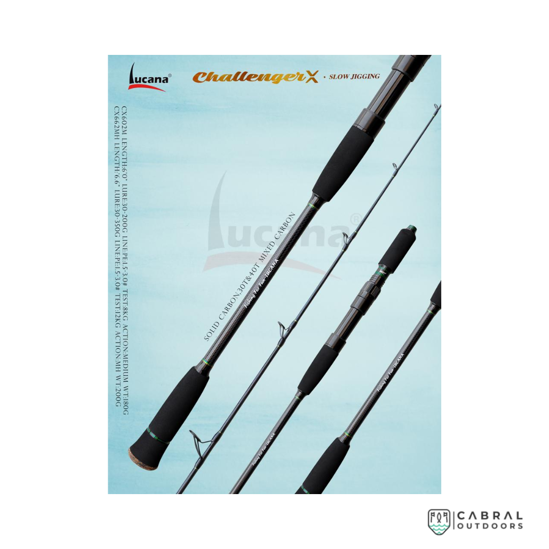 Lucana Challenger X Slow Jigging Rod 6ft  Bait Casting Rods  Lucana  Cabral Outdoors  