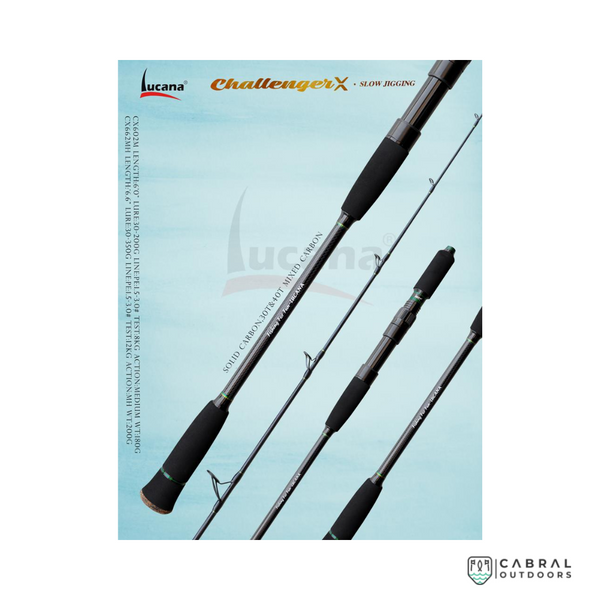 Lucana Challenger X Slow Jigging Rod 6ft, Cabral Outdoors