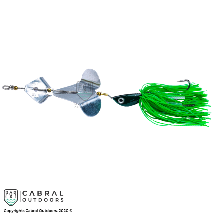 LuresFactory Zelep BuzzBait Slash Bait Spinner 25g | 12cm | size 3/0 | 1pcs/pkt  Buzz Baits  Lures Factory  Cabral Outdoors  