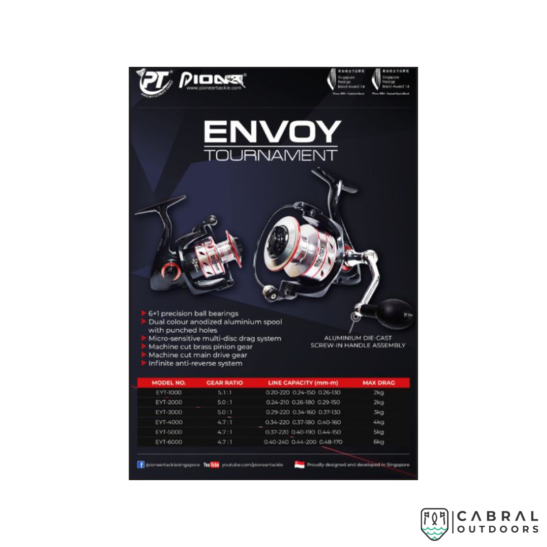 Pioneer Envoy EYT 4000-6000 Spinning Reel  Spinning Reels  Pioneer  Cabral Outdoors  