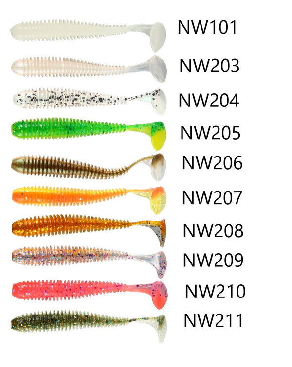 Noeby NBL S3101 Soft lure | Size: 1.7-3.4inch | 0.6g-5g  Paddle Tail  Noeby  Cabral Outdoors  