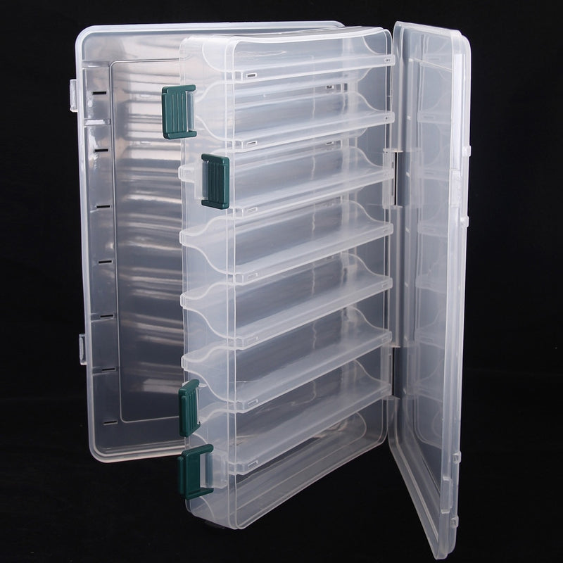 14 Compartments Double Sided Plastic Fishing Tackle Box  Tackle Box  Genric  Cabral Outdoors  