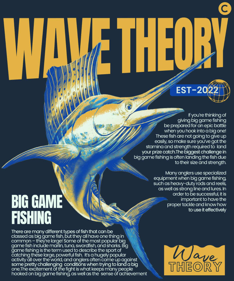Wave Theory, Marlin, Oversized T-Shirt, Cabral Outdoors