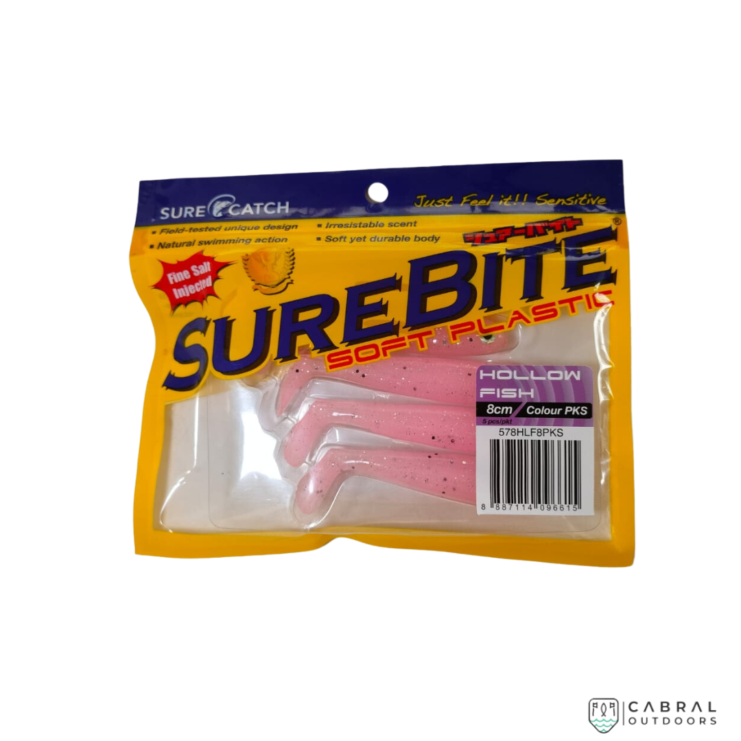 Sure Catch Sure Bite Soft Plastic Hollow Fish (5pcs) | 8cm