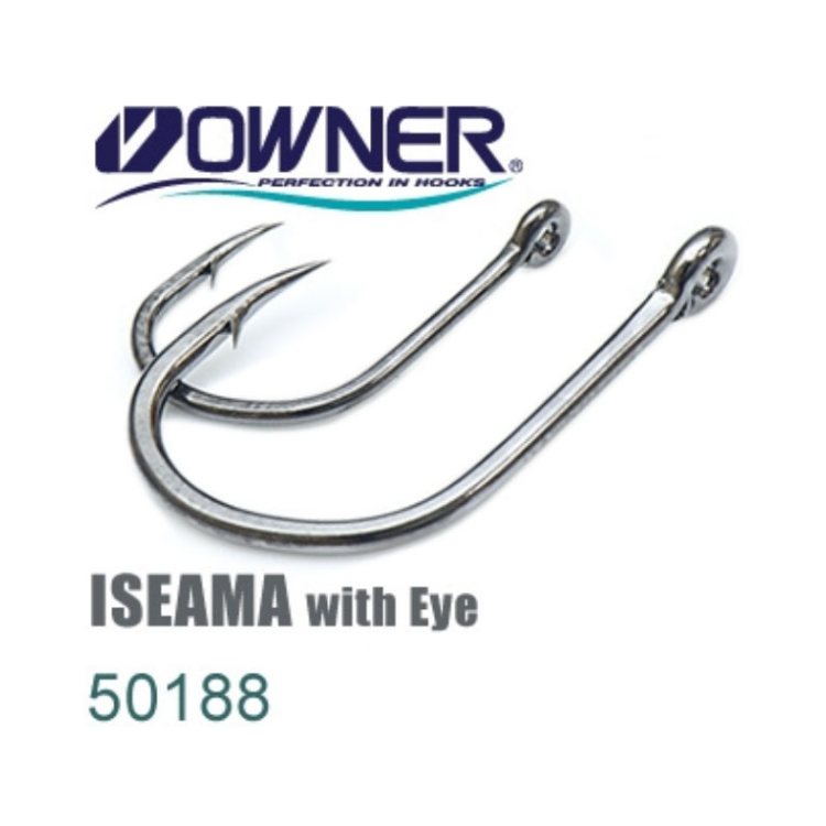 Owner Iseama with Eye Hook 50188 | Size: 3-16  Hooks  Owner  Cabral Outdoors  