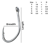 Owner Iseama with Eye Hook 50188 | Size: 3-16  Hooks  Owner  Cabral Outdoors  