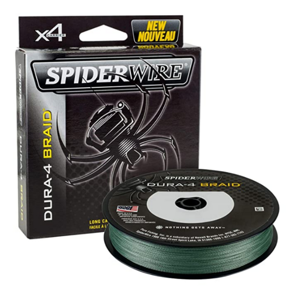 SPIDERWIRE DURA-4 BRAID LINE, 15-50lb /300YD, MOSS GREEN, Cabral Outdoors