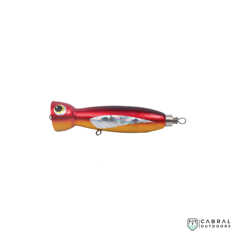 Lures Factory Underground Red Gold Popper | Size: 16.5cm | 80g  Popper  Lures Factory  Cabral Outdoors  