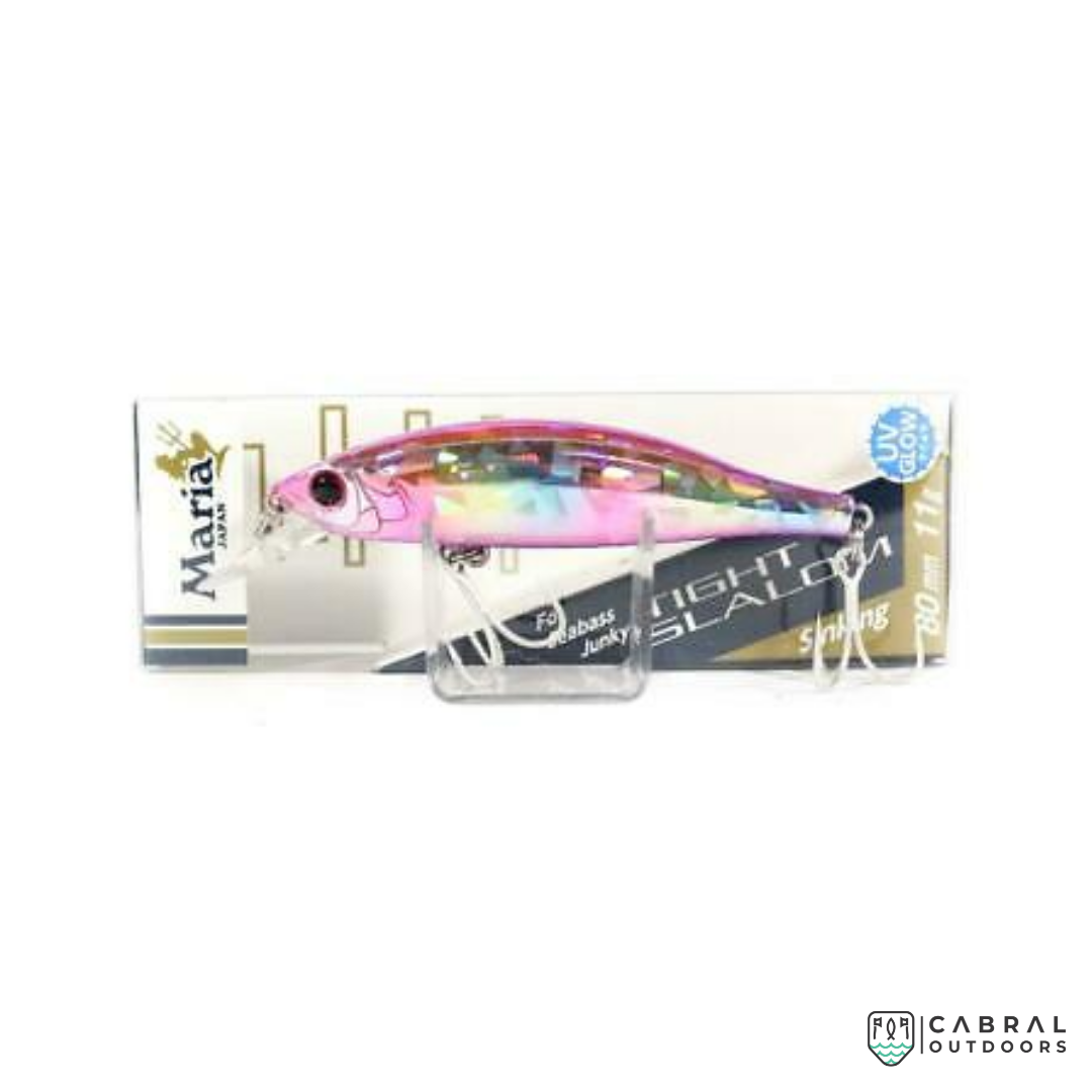 Maria Tight Slalom Sinking Minnow | Size: 80mm | 11g  Jerk Baits  Maria  Cabral Outdoors  