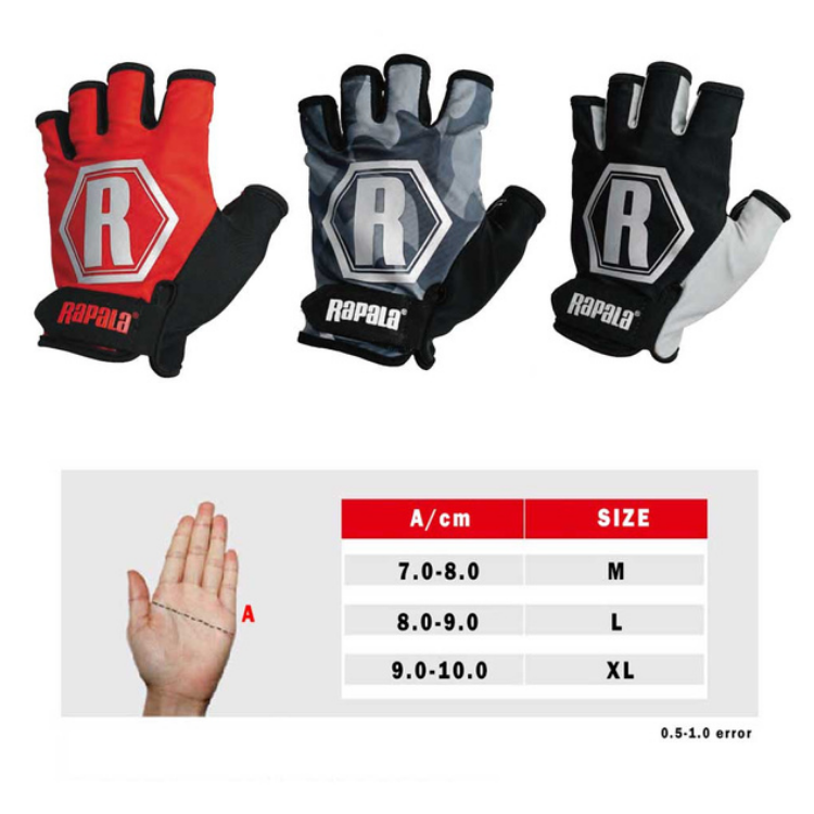 Rapala Tactical Casting Gloves-M/L