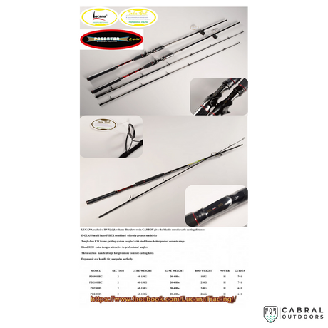Lucana Predator 7ft-9ft Spinning Rod  Spinning Rods  Lucana  Cabral Outdoors  