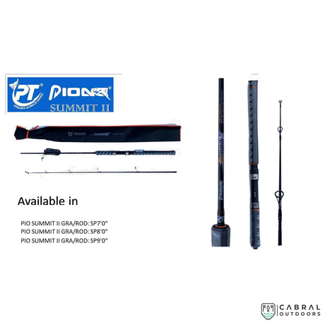 Pioneer Summit II 7ft-10ft Spinning Rod  Spinning Rods  Pioneer  Cabral Outdoors  