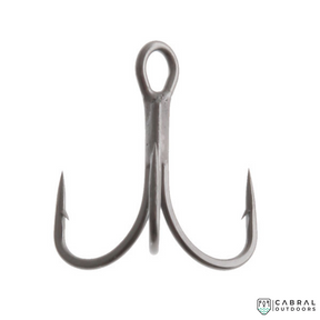 VMC Black Nickel Treble Hooks 7554 BN | Size: 1-2/0  Treble Hooks  VMC  Cabral Outdoors  