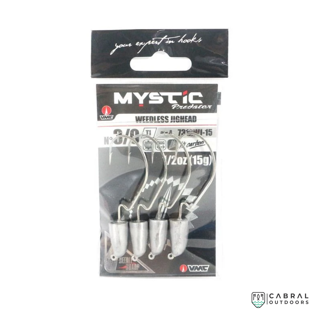 VMC Mystic Predator Weedless Jig Head 7312WJ | Size: 2/0 and 3/0 | 4pcs/pkt  Jig Head  VMC  Cabral Outdoors  