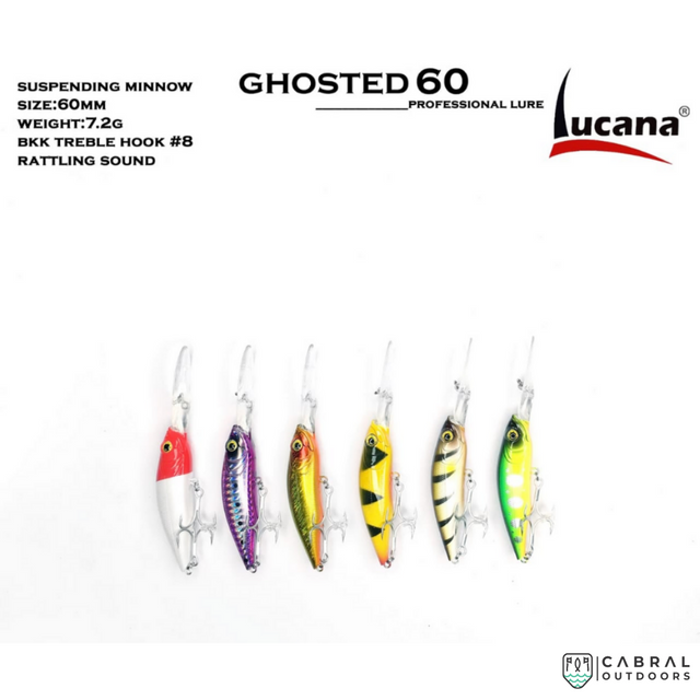 Lucana Ghosted Minnow | 60-70mm  Crank Baits  Lucana  Cabral Outdoors  