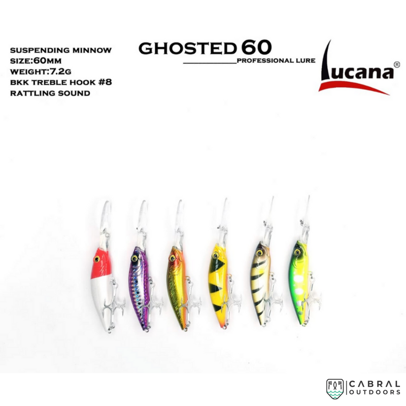 Lucana Ghosted Minnow, 60-70mm, Cabral Outdoors