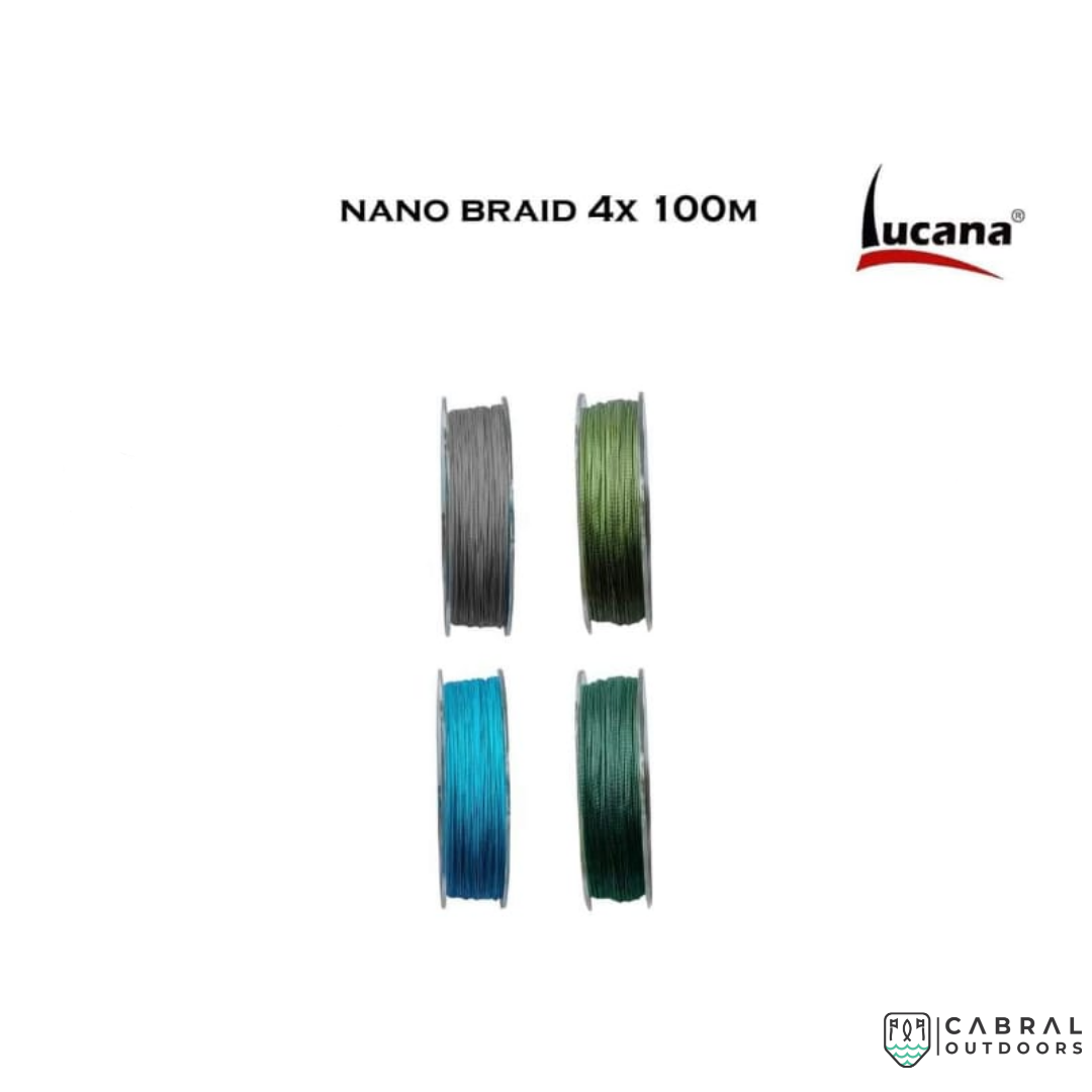 Lucana Nano Braid 4X Super Strong 100M Braid Line  Braided Line  Lucana  Cabral Outdoors  